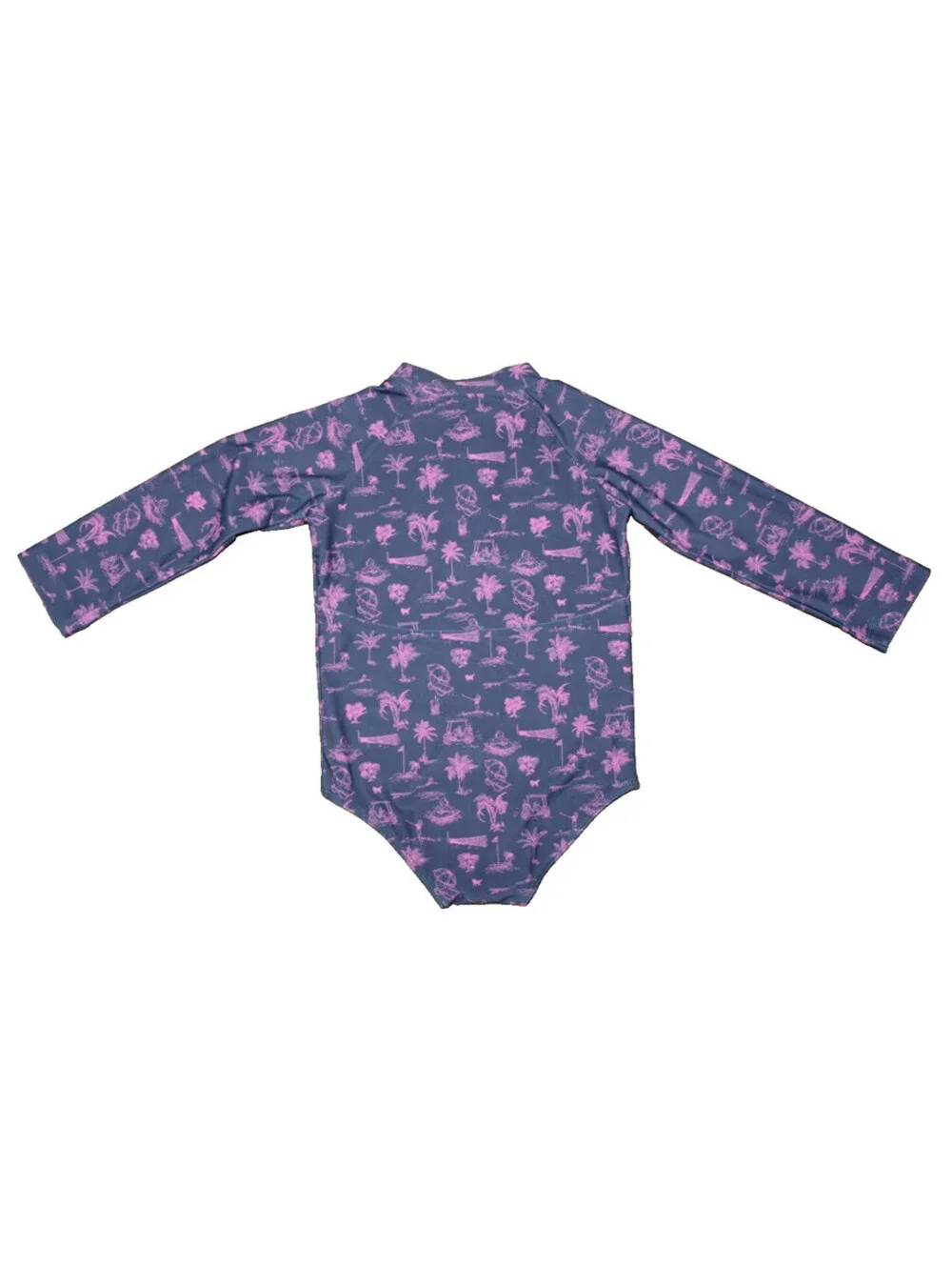 NEW Turtles & Tees Girls Koastal Long Sleeve Swimsuit Club Life (6-9 Months)